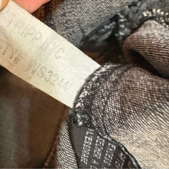 Tripp NYC Denim Bondage Black Jacket Goth Punk Daang Goodman Womens Small - Picture 3 of 14